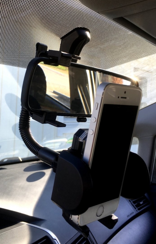 Mobilholder - Bilholder - Fastgørelse på bakspejl