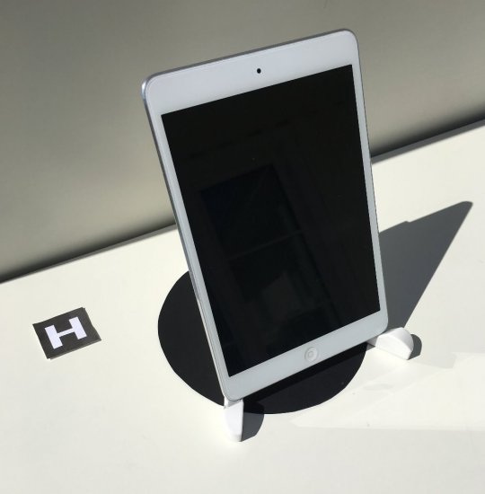 Mobil- og tabletholder - Bord - Justerbar - Hvid
