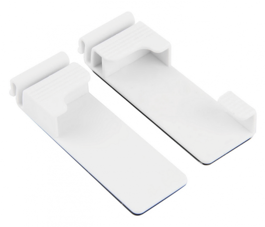 Mobil- og tabletholder - Væg - Hvid