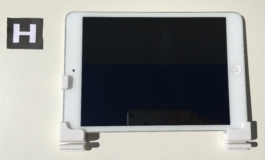 Mobil- og tabletholder - Væg - Hvid