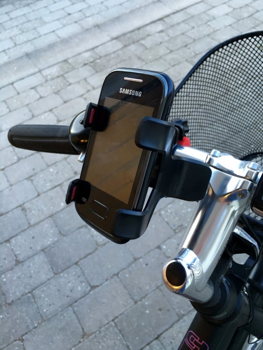 Mobilholder - Cykel - Beslag - Fjeder 